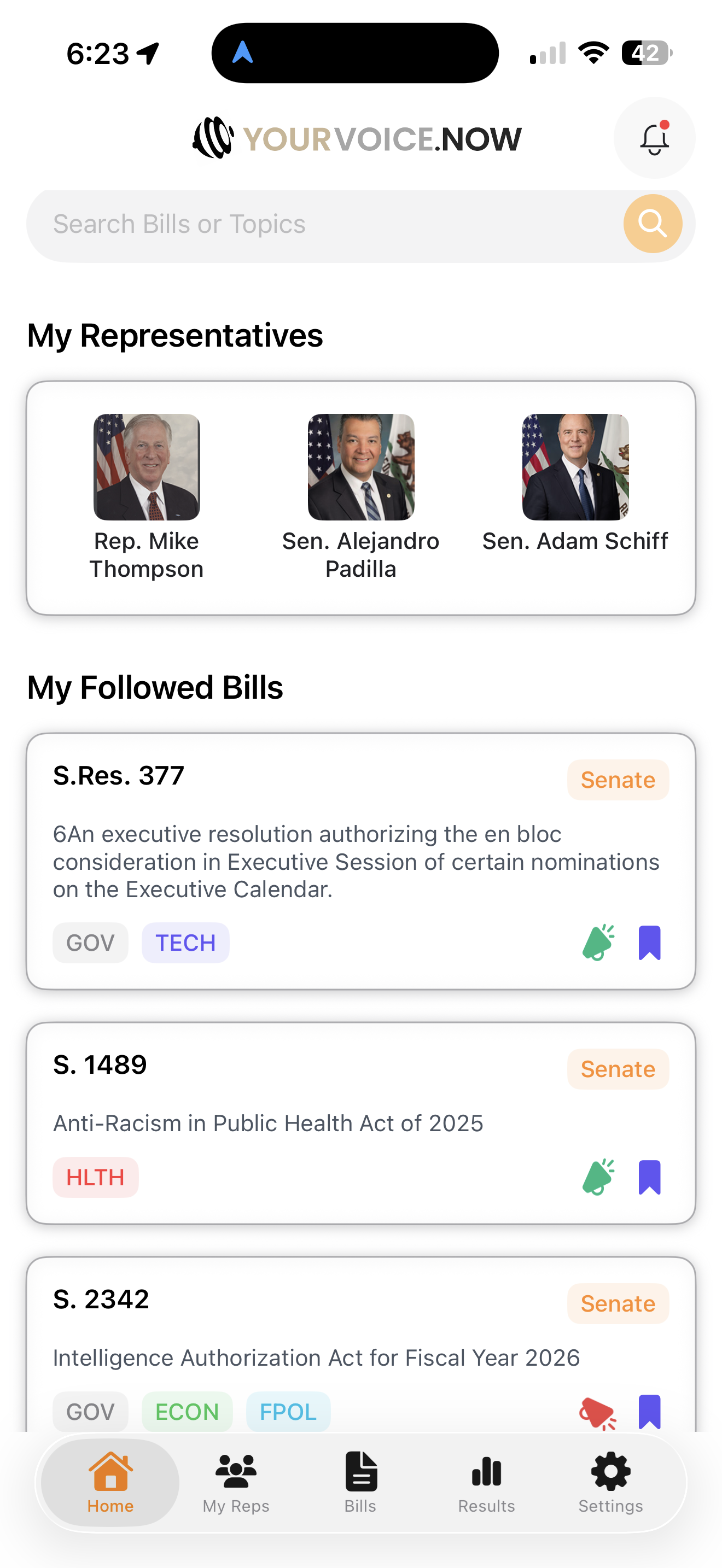 YVN Mobile App Screenshot 1